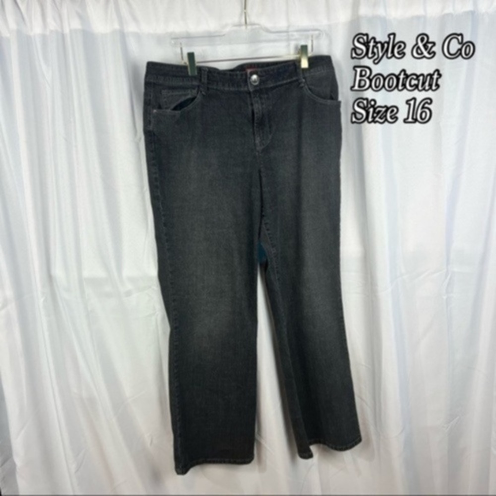 STYLE & Co Black Bootcut Jeans
